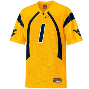 Nike Tavon Austin West Virginia Mountaineers No.1 Youth - Gold Football Jersey