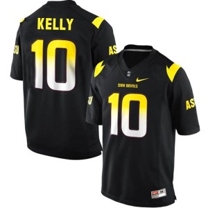 Nike Taylor Kelly Arizona State Sun Devils No.10 - Black Football Jersey