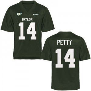 Nike Bryce Petty Baylor Bears No.14 - Green Football Jersey