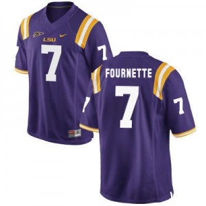 Nike Leonard Fournette LSU Tigers No.7 - Purple Football Jersey