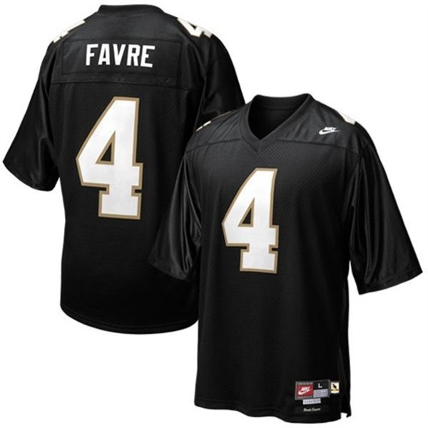 Nike Brett Favre Southern Mississippi Golden Eagles No.4 Black Football Jersey