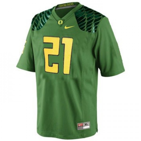 Nike LaMichael James Oregon Ducks No.21 Youth Apple Green Football Jersey