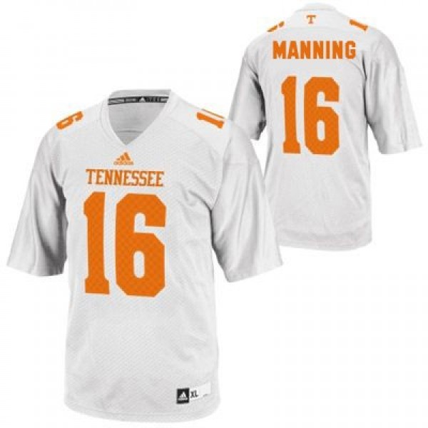 Adidas Peyton Manning Tennessee Volunteers No.16 Youth White Football Jersey